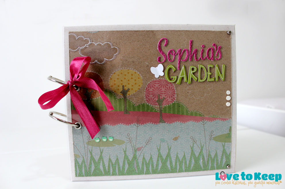 JuWruck_LovetoKeep_Scrapbook_Bebê_Baby_Girl_Mini Album Sophias Garden_1